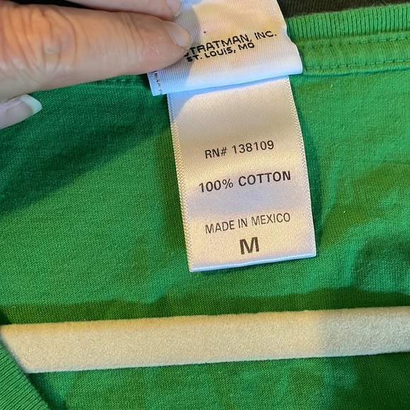 Harley Davidson green v-neck short sleeve shirt - Picture 5 of 5